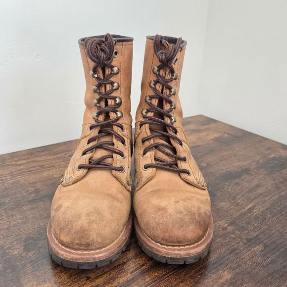 AdTec Logger Boots Water Resistant Leather Work Camping Outdoor Construction 6